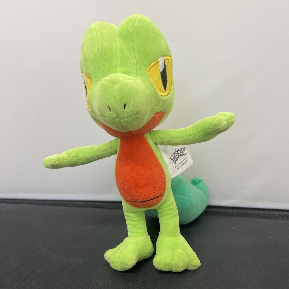 Pokemon Treecko 10 Inch Plush/ Stuffed Animal Toy By Nintendo 2023 EUC Charity